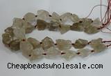 CNG3018 15.5 inches 15*20mm - 22*30mm nuggets smoky quartz beads