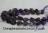 CNG3019 15.5 inches 15*20mm - 22*30mm nuggets amethyst beads