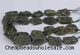 CNG3076 15.5 inches 20*30mm - 22*40mm nuggets green kyanite beads