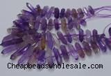 CNG3207 10*25mm - 12*45mm faceted nuggets ametrine beads