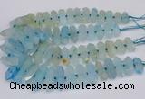 CNG3225 15.5 inches 10*25mm - 12*45mm faceted nuggets agate beads