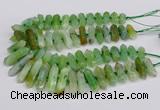 CNG3226 15.5 inches 10*20mm - 12*40mm faceted nuggets agate beads