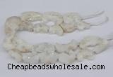 CNG3306 20*30mm - 30*45mm freeform plated druzy agate beads