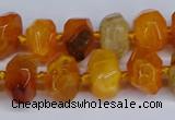 CNG3365 15.5 inches 10*14mm - 12*16mm nuggets agate beads