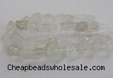 CNG3421 15.5 inches 15*20mm - 20*30mm nuggets white crystal beads