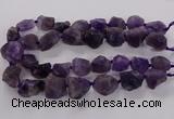 CNG3423 15.5 inches 15*20mm - 20*30mm nuggets amethyst beads