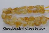 CNG3424 15.5 inches 15*20mm - 20*30mm nuggets citrine beads