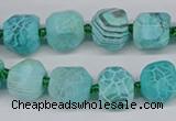 CNG3503 15.5 inches 12mm - 14mm faceted nuggets agate beads