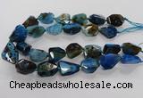 CNG3510 15.5 inches 15*20mm - 18*25mm faceted nuggets agate beads