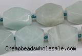 CNG3525 15.5 inches 13*18mm - 15*20mm faceted nuggets amazonite beads