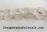 CNG3559 15.5 inches 18*20mm - 25*30mm nuggets rough rose quartz beads