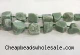 CNG3565 18*20mm - 25*30mm nuggets rough green aventurine beads