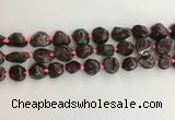 CNG3579 15.5 inches 10*14mm - 12*16mm nuggets garnet gemstone beads