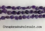 CNG3581 15.5 inches 8*10mm - 10*12mm nuggets amethyst beads