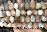 CNG3604 15.5 inches 13*20mm - 15*24mm faceted nuggets morganite beads