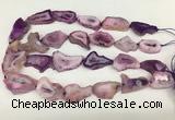 CNG3637 15.5 inches 22*30mm - 30*40mm freeform druzy agate beads