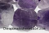 CNG3720 15.5 inches 10*14mm - 12*16mm nuggets rough amethyst beads