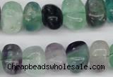 CNG39 15.5 inches 11*15mm nuggets fluorite gemstone beads