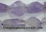 CNG390 15.5 inches 13*15mm – 16*23mm faceted nuggets lavender amethyst bead