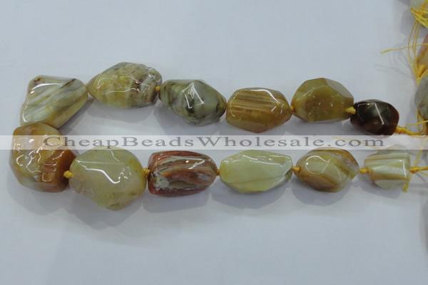 CNG416 15.5 inches 18*20mm - 28*40mm nuggets agate gemstone beads