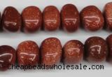 CNG43 15.5 inches 11*15mm nuggets goldstone gemstone beads