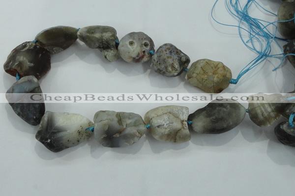 CNG436 15.5 inches 20*25mm – 28*40mm nuggets Botswana agate beads