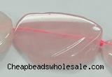 CNG460 15.5 inches 20*30mm - 45*55mm nuggets rose quartz beads