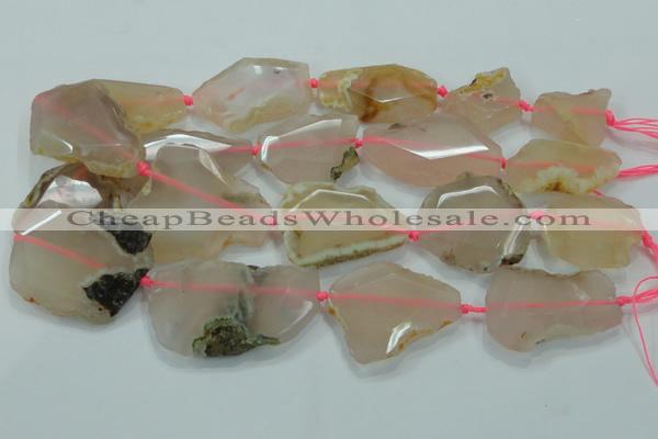 CNG497 15 inches 15*20mm – 25*42mm faceted nuggets agate beads