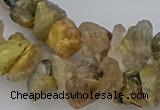 CNG5034 15.5 inches 8*12mm - 13*18mm nuggets golden rutilated quartz beads