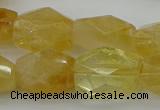 CNG5050 15.5 inches 13*18mm - 15*20mm faceted nuggets citrine beads