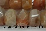 CNG5060 15.5 inches 15*20mm - 16*25mm faceted nuggets sunstone beads