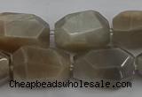 CNG5089 15.5 inches 13*18mm - 15*25mm faceted nuggets sunstone beads