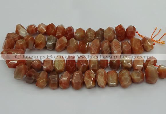 CNG5093 15.5 inches 13*18mm - 15*20mm faceted nuggets sunstone beads