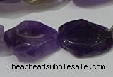 CNG5104 15.5 inches 14*20mm - 18*25mm freeform amethyst beads