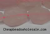 CNG5114 15.5 inches 14*20mm - 18*25mm freeform matte rose quartz beads