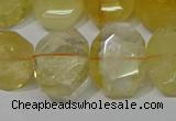 CNG5129 15.5 inches 15*18mm - 15*20mm faceted freeform citrine beads