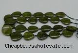 CNG5167 15.5 inches 16*22mm - 30*35mm freeform green gemstone beads