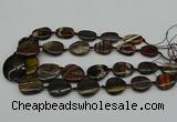 CNG5169 15.5 inches 16*22mm - 30*35mm freeform tiger iron beads