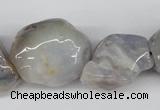 CNG52 15.5 inches 24*30mm nuggets botswana agate gemstone beads