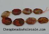 CNG5317 15.5 inches 25*35mm - 35*45mm freeform agate beads