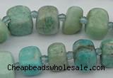 CNG5378 15.5 inches 8*12mm - 12*16mm nuggets amazonite beads