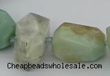 CNG5437 15.5 inches 12*16mm - 18*25mm faceted nuggets amazonite beads