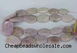 CNG5448 15.5 inches 20*30mm - 35*45mm faceted freeform kunzite beads