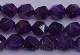 CNG5492 15.5 inches 8mm faceted nuggets amethyst gemstone beads