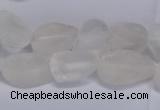 CNG5530 15.5 inches 10*14mm - 12*16mm nuggets white crystal beads