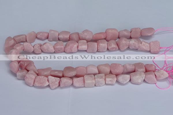 CNG5536 15.5 inches 10*14mm - 12*16mm nuggets Chinese pink opal beads