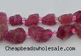 CNG5550 15.5 inches 4*6mm - 8*12mm nuggets pink tourmaline beads