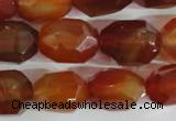 CNG561 15.5 inches 14*20mm faceted nuggets red agate beads