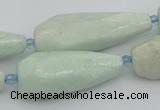 CNG5636 15.5 inches 15*35mm - 18*45mm faceted teardrop amazonite beads