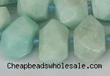 CNG5692 15.5 inches 12*16mm - 15*20mm faceted nuggets amazonite beads